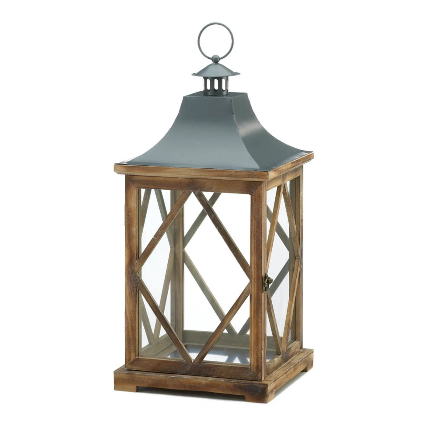 Wholesale Large Wooden Diamond Lattice Lantern Buy Wholesale Candle