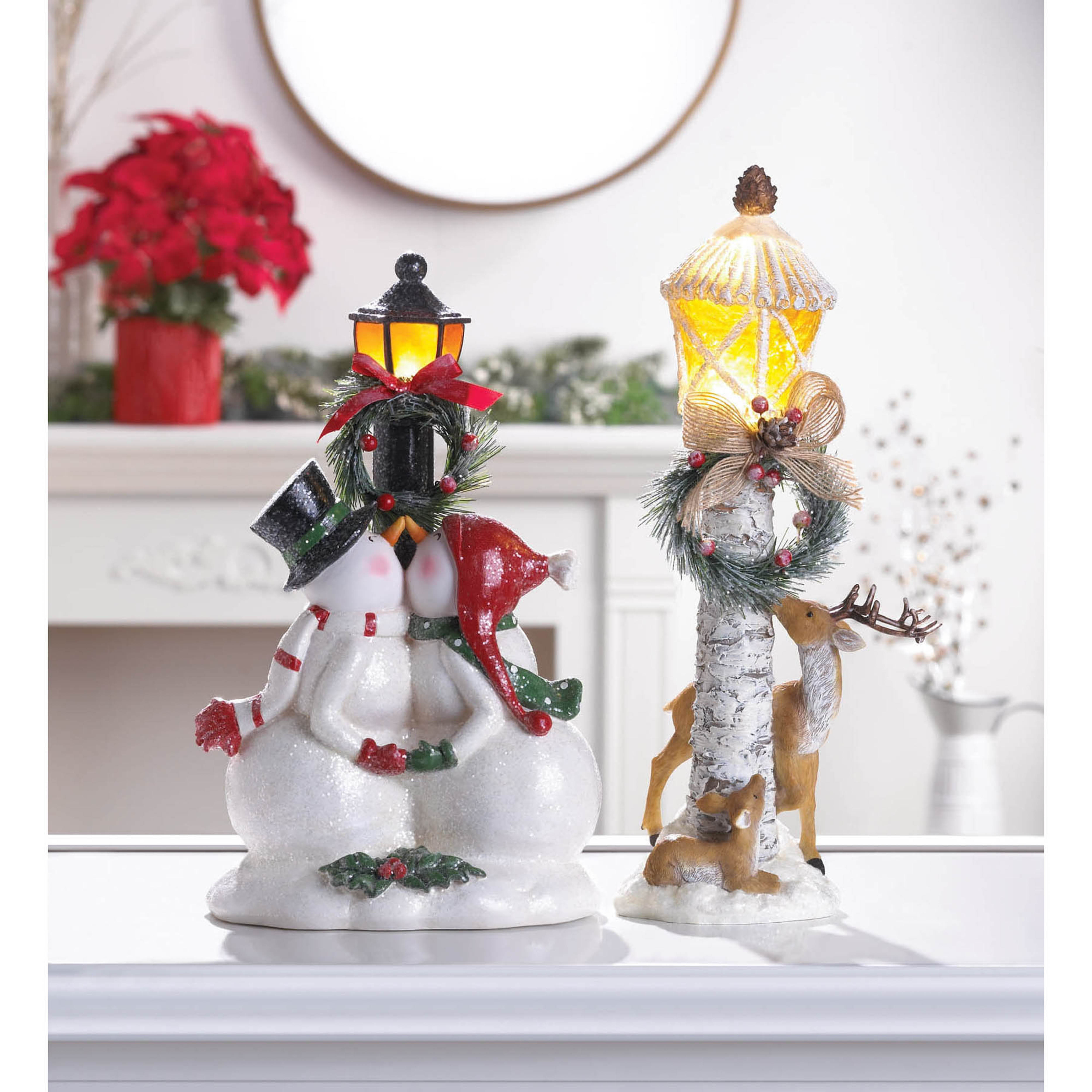Wholesale Light Post Reindeer Figurine Buy Wholesale Christmas Decor
