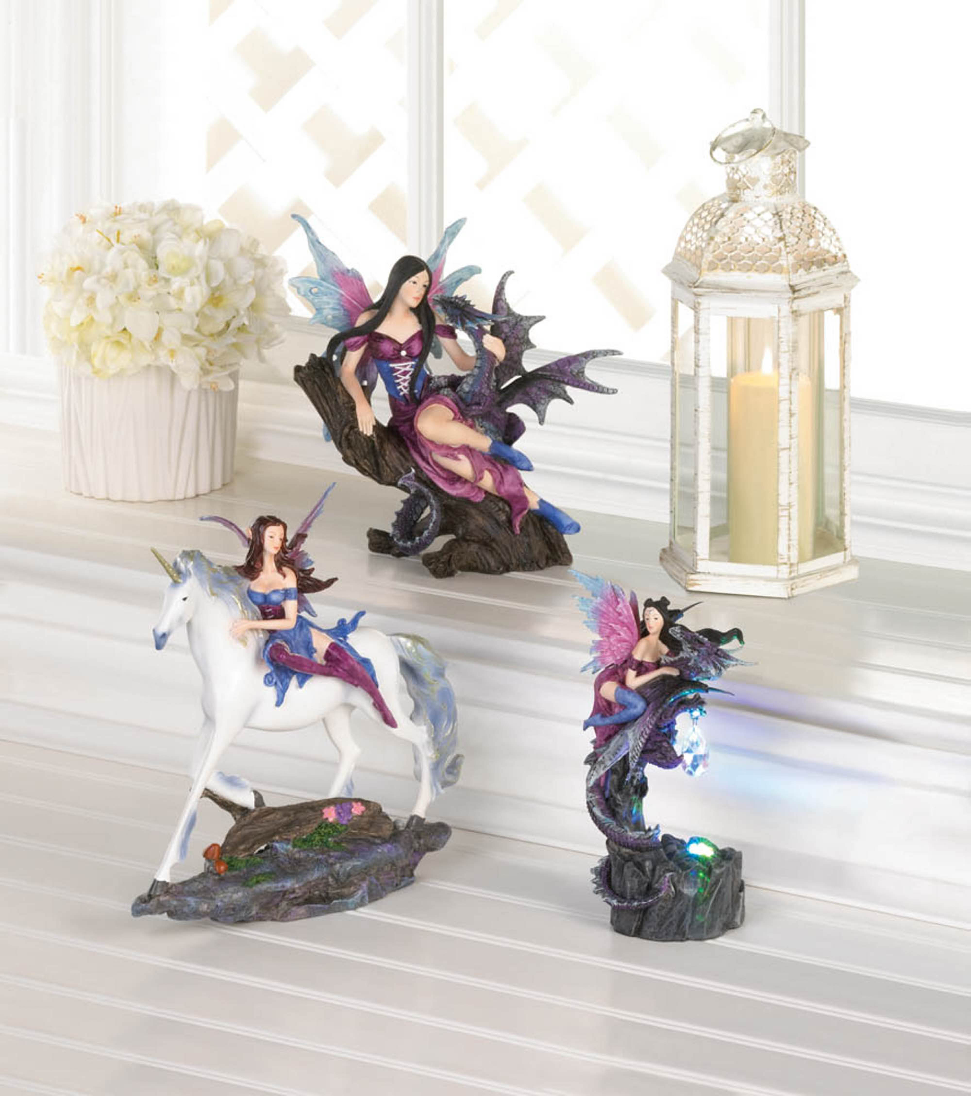 Wholesale Light Up Fairy And Dragon Figurine Buy Wholesale Figurines