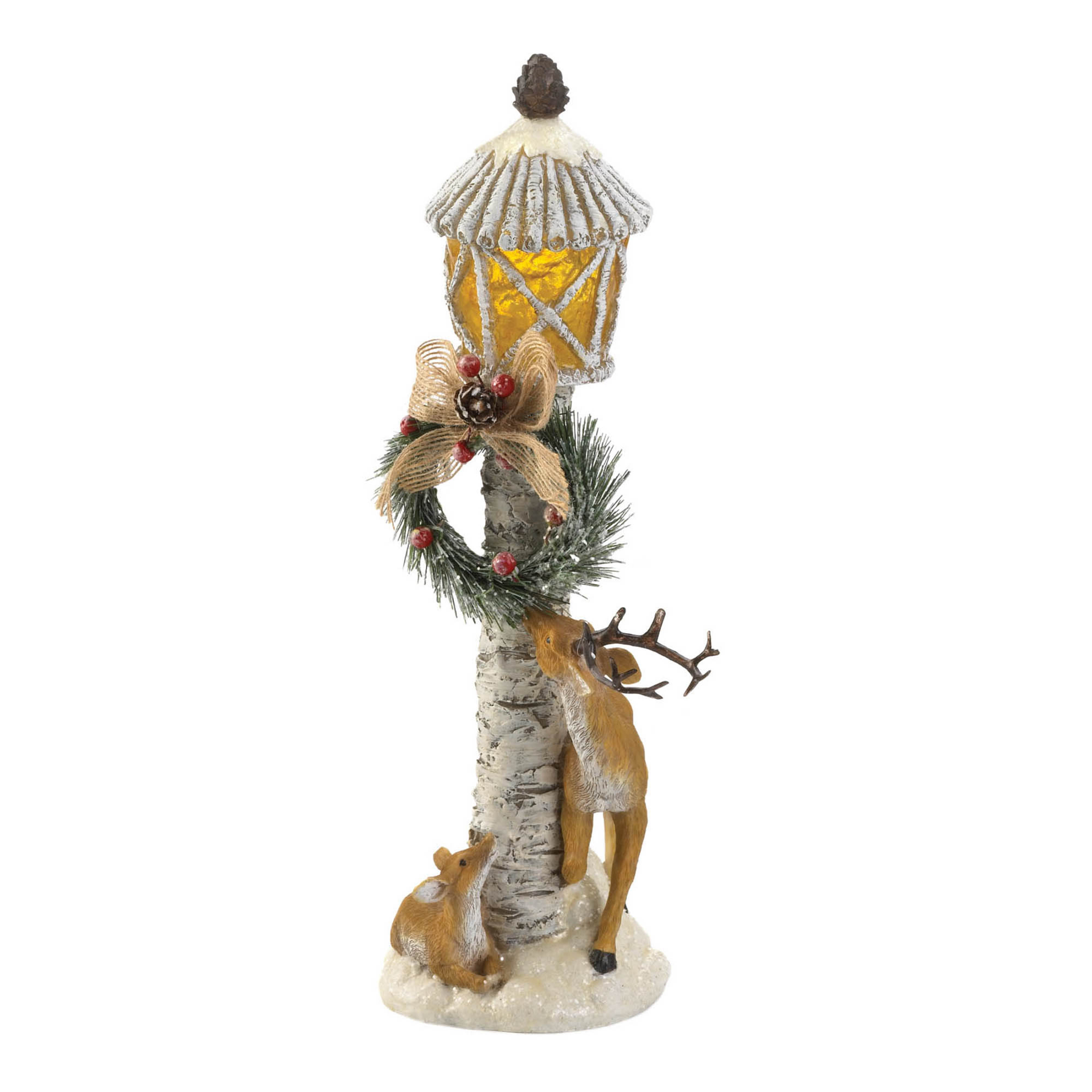Wholesale Light Post Reindeer Figurine Buy Wholesale Christmas Decor