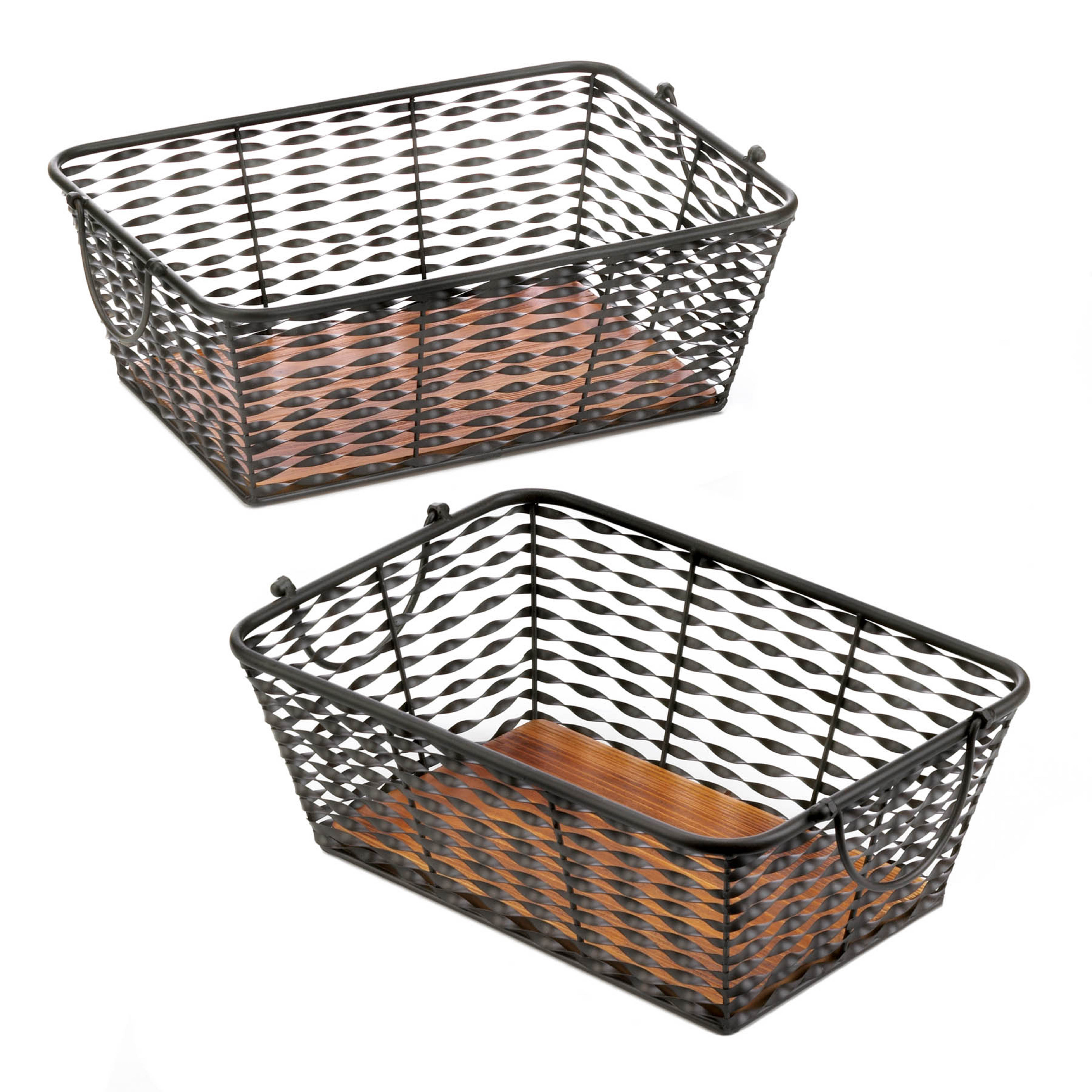 Wholesale Iron Basket Set Of 2 Buy Wholesale Baskets