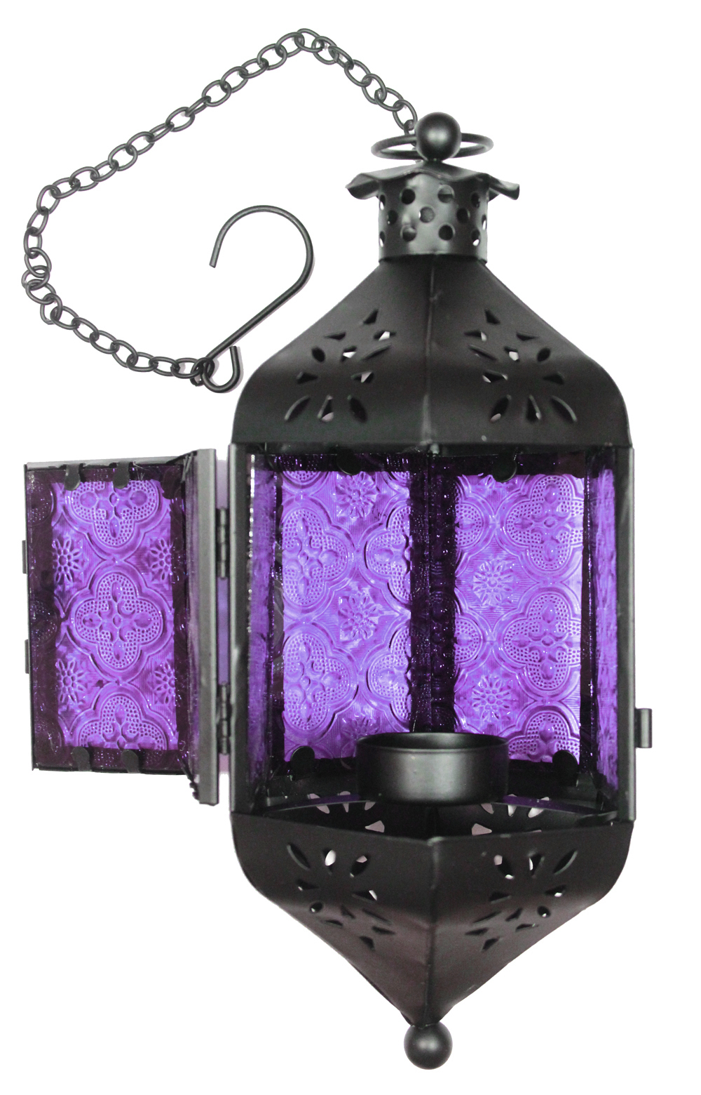 Wholesale Hanging Purple Candle Lanterns for sale at cheap prices.